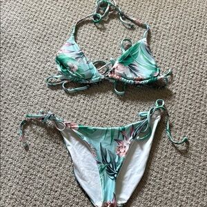 BECCA Tropical Leaf Bikini Set
